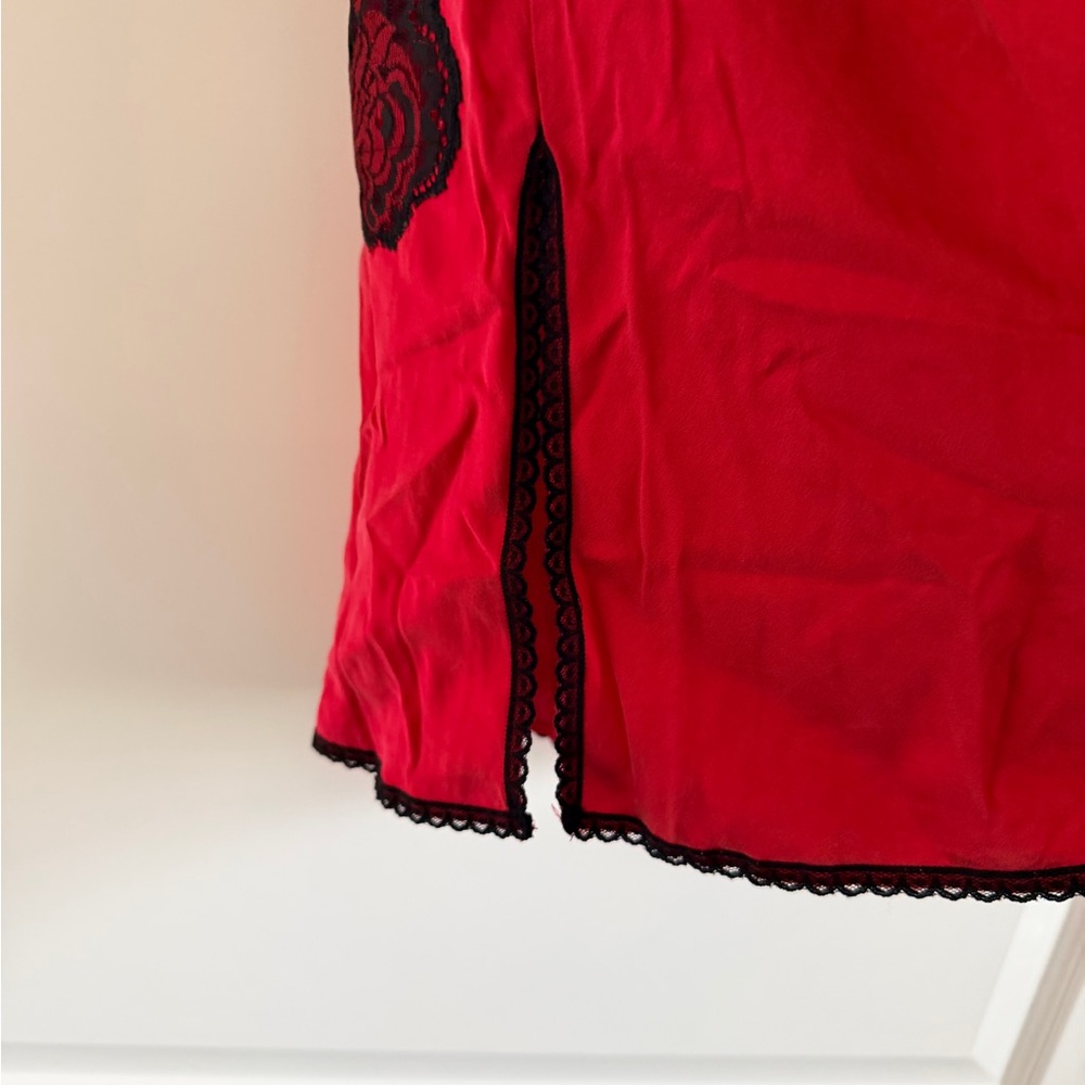 Vintage Victoria's Secret Red Silk Slip Nightie - Picture 3 of 4